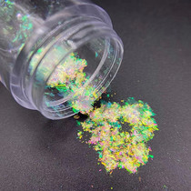 Manicure cloud brocade powder transparent highlight chameleon powder mirror color electroplating starry sky glitter powder magic mirror powder 6 colors 0 5g