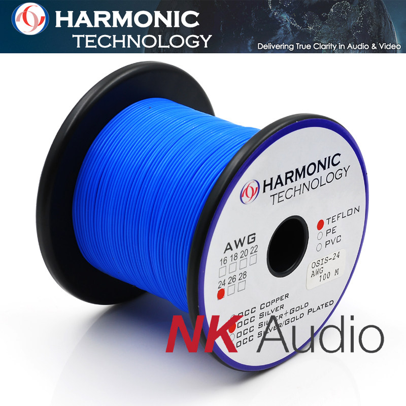 Harmonic Tech American Harmony Technology Single crystal silver audio cable Multi-strand single square core wire
