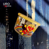 Japanese Breadman Children Baby cute glass with lid microwave oven plate fruit ice cream supplement Bowl