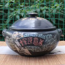 Steam boiler gas boiler Purple Casserole Boiler Steam Pan Chicken to Bingang National Master Craftsmanship 3 Number of Yunnan Purple Pottery Steam Pot Treasures 2