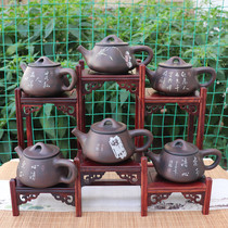 Yunnan Jianshui Purple pottery tea set Teapot Purple Sand pot Black Pottery pot Pan Chaokai Master bronze stone ladle pot