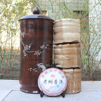 Yunnan Jianshui purple pottery home Puer raw and mature ancient tree White Tea seven-seed cake sealed storage large ceramic tea pot