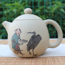 Yunnan Jianshui Purple Pottery Teapot Built Pottery Pot Yang Chunli Master Handmade Yin Zuyin Decorative Fine Dragon Egg Pot