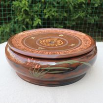 Yunnan Purple Pottery Tea Set Tea Tray Tea Desk Dry Bubble Tai Yuan Family Happy Purple Pottery Purple Pottery Bright Light Tea Tray 5