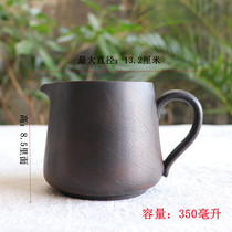 Gongdo Cup purple pottery cup tea division handmade tea sea kung fu tea accessories Yunnan Jianshui black pottery Bodhi tea set