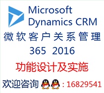 Microsoft Microsoft Dynamics CRM 365 2016 functional design and implementation