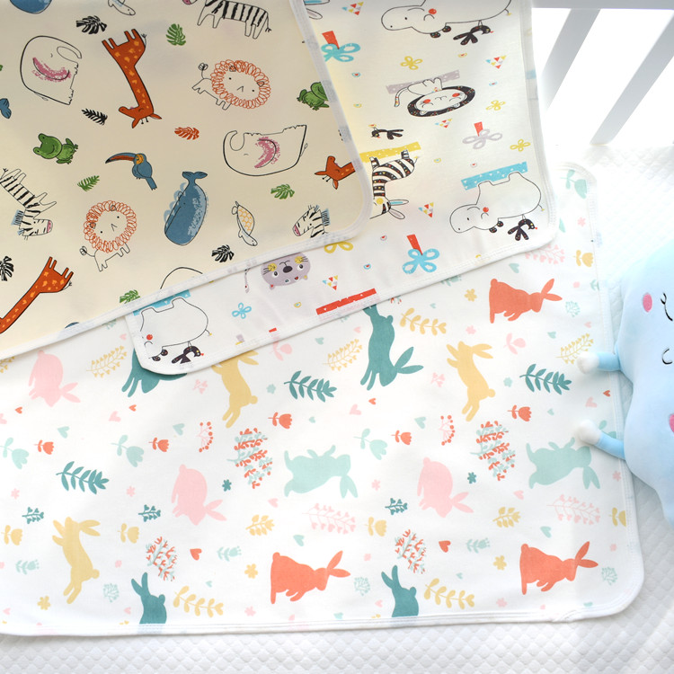 Urine-proof cushion Spring-autumn baby boy waterproof washable pure cotton Seasons universal freshman Double face bed Large number menstrual Overnight cushion