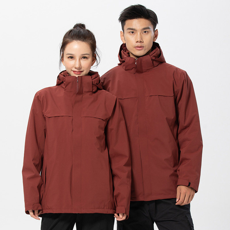 Submachine clothes custom work clothes Inprint logo three-in-one plus suede thickened winter jacket team workout to make print 