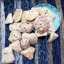 5 15 Live-Live-Thailand Chiang Mai Handmade Thorn Embroidered Embroidered Embroidered Animal Brooch