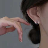 Небольшие дизайнерские брендовые серьги, серебро 925 пробы