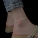 925 sterling silver anklet transfer beads anklet foot jewelry sexy lip chain new bell niche design ຕ່ອງໂສ້ຂໍ້ຕີນ