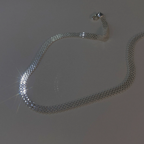 Ожерелье, цепочка до ключиц, серебро 925 пробы, коллекция 2023