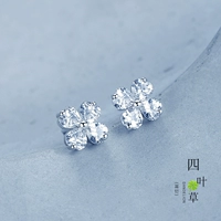 Серьги, четырехлистный клевер