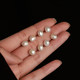 earrings baroque pearl baroque silver sterling 999 for women niche high-end 2024 earrings new popular trendy earrings 925 earrings