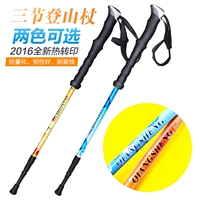 Mạnh mẽ trekking cực carbon siêu nhẹ kính thiên văn sốc ba phần thiết bị đi bộ leo núi 	bán gậy baton cho người già