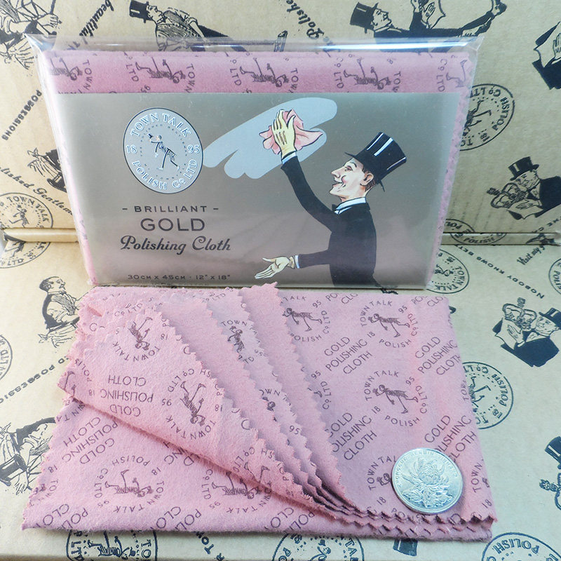 UK imports Taitong Large size wipe gold burkiner to polish cloth to maintain gold platinum K gold rose gold