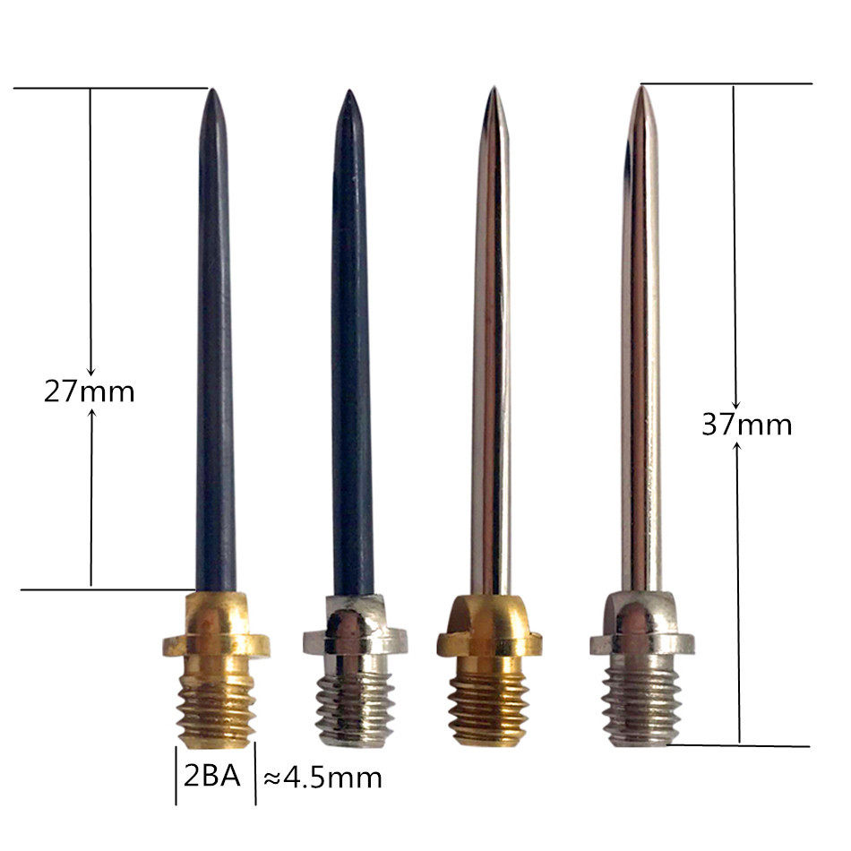 Dart Accessories Darts 3/6/12 Pack with interchangeable hard dart needles Darts steel tip Dart hard head (1627207:3325913278:color classification:Black Needle Set of 12)