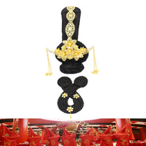 Li Renxing dance headdress wig Classical Hanfu headdress Du Fu dance performance Dance headdress flying film and television performance