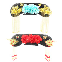Ancient costume flag head Qing Dynasty Manchu court concubine Gege flag head Ru Yi Chuan headdress performance flag head wig