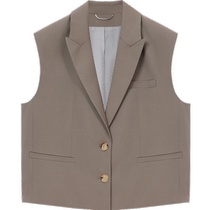 ERDOS Workplace Commuting Suit Vest 24th Autumn New Womens Wool Short Broad Shoulder Design Casual Jacket