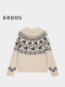 【费尔岛毛衣】ERDOS 羊绒牦牛绒圆领厚款提花针织衫冬女