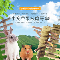 Chinchilla rabbit molars bite string Golden Bear molars toy guinea pig apple wood grass cake bite squirrel molars toy