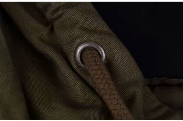 Thanh niên nam quần áo mùa thu và bông giặt trùm đầu áo khoác bông nam quần áo cotton ấm áp tương phản màu chi tiết in áo khoác nỉ nam