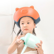 Baby adjustable ear shampoo cap for young children water cap baby silicone waterproof shower cap absorbent eye shampoo