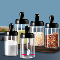 Seasoning storage box household combination kitchen seasoning bottle set spoon lid one seasoning tank salt jar seasoning box