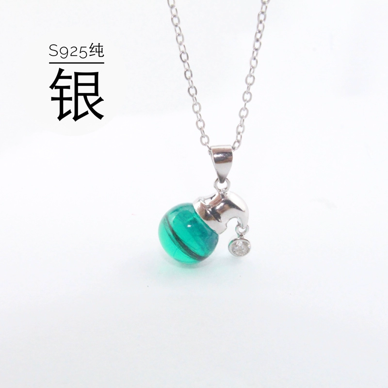 Em bé tóc sơ sinh em bé tóc mặt dây chuyền lưu niệm sữa mẹ vòng cổ S925 sterling bạc mặt dây chuyền vòng cổ tự làm - Quà lưu niệm cho bé / Sản phẩm cá nhân