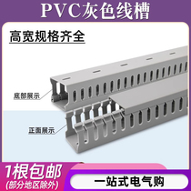 Zero PVC surface-mounted cable wire distribution trough distribution box electrical cabinet plastic gray line routing line trough wiring
