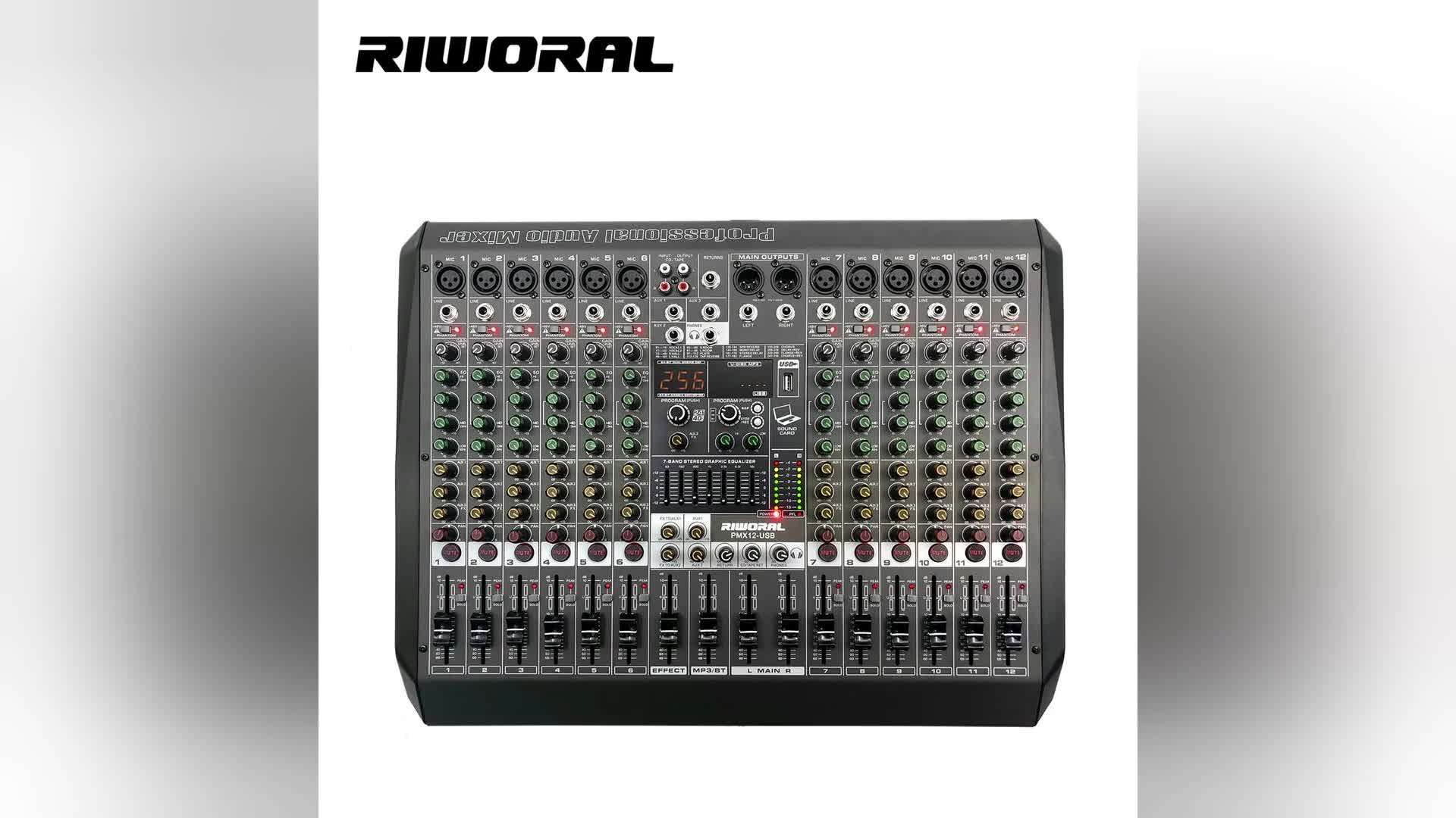 Pmx8 Factory Direct Sales Performance Stage Audio Mixer Sound 8