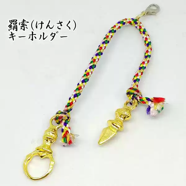 日本代購不動明王觀音絹索五色線東密法器佛教工藝御守用品-Taobao-Tmall