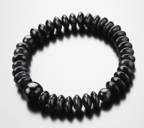 Japan direct mail Kyoto famous teacher hand made Blue Tiger Eye Stone 36 beads handstring abacus bead bracelet rosary