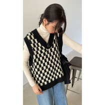 Red Peoples Pavilion knit Machia Womens autumn Winter 2022 New design sensation Little crowdsourced foreign air blouses Lazy Sweater