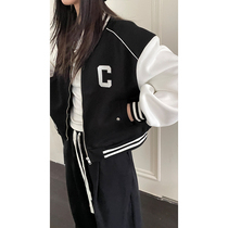 Red Peoples Pavilion Short Baseball Suit Jacket Woman Fall Womens Outfit 2022 New Burst National Tide High Street Blouse Jacket