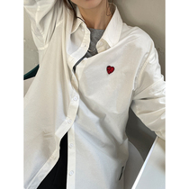 Red Man Pavilion White Shirt Woman 2022 Spring Autumn New Blouse Design Sensation Little Crowdair Fashion Long Sleeve Shirt