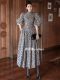 Yiyihui high-end customized ladies and ladies fashion elegant temperament Korean version of the big bubble puff sleeve pleated dress