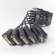 High-quality active multi-screen graphics card mini DP adapter cable VGA DVI HDMI six-screen four-screen Thunderbolt