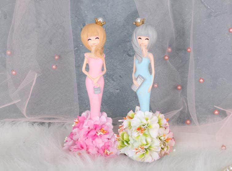 Net bánh nướng nhỏ hương thơm gió bên cánh cửa hoa thẻ chèn Qilan cô gái nữ thần trang trí bánh trang trí - Trang trí nội thất trang trí phòng khách