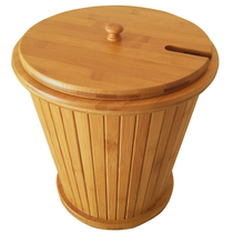 Solid wood tea bucket Rosewood tea set accessories Tea residue bucket Waste water bucket with lid with liner bucket Portable drainage bucket