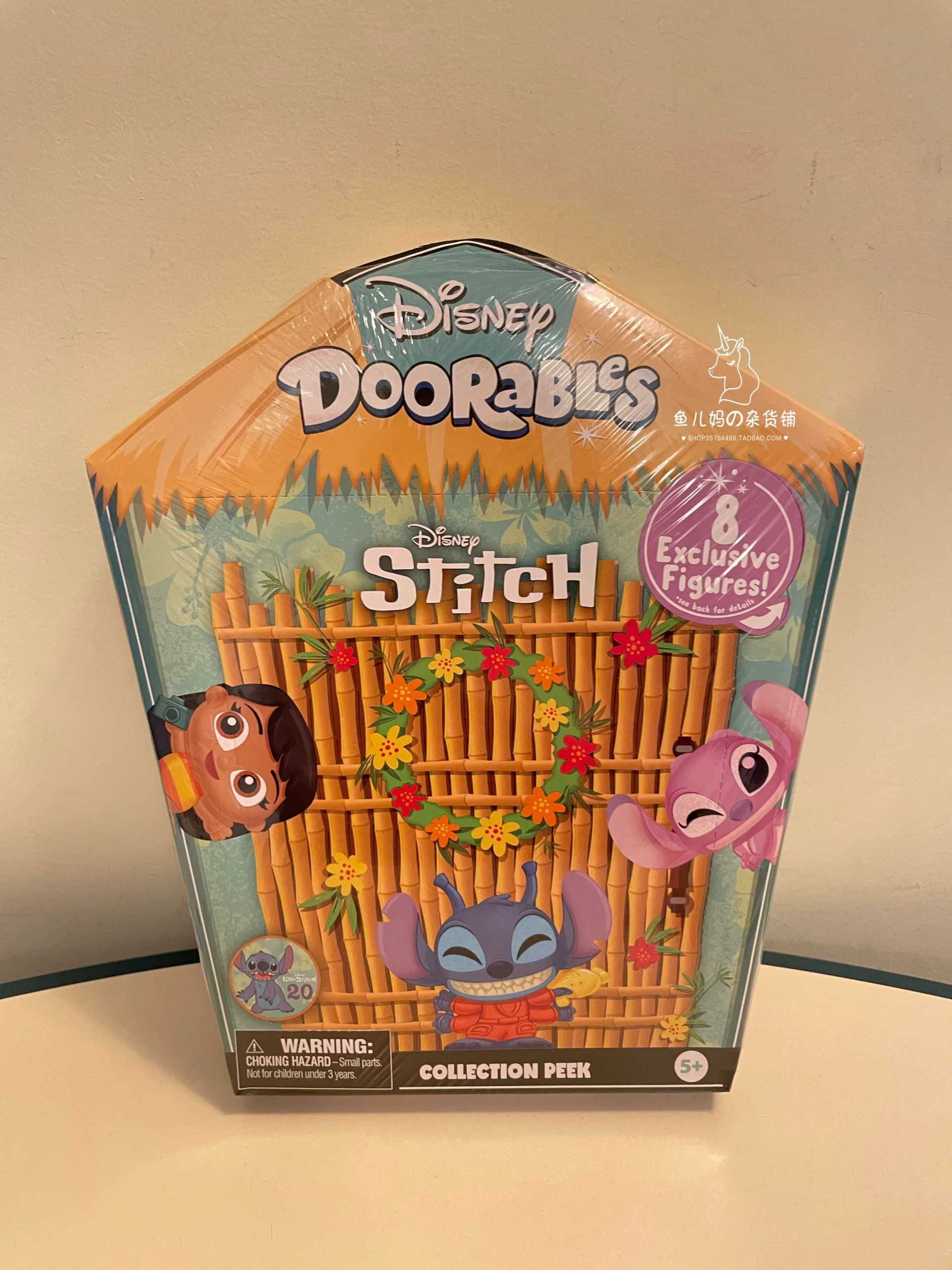 [Qing] Американский DISNEY Doorables Five -Старший персонаж Диснея открывающий дверь сложенный дом скрытая коробка игрушка