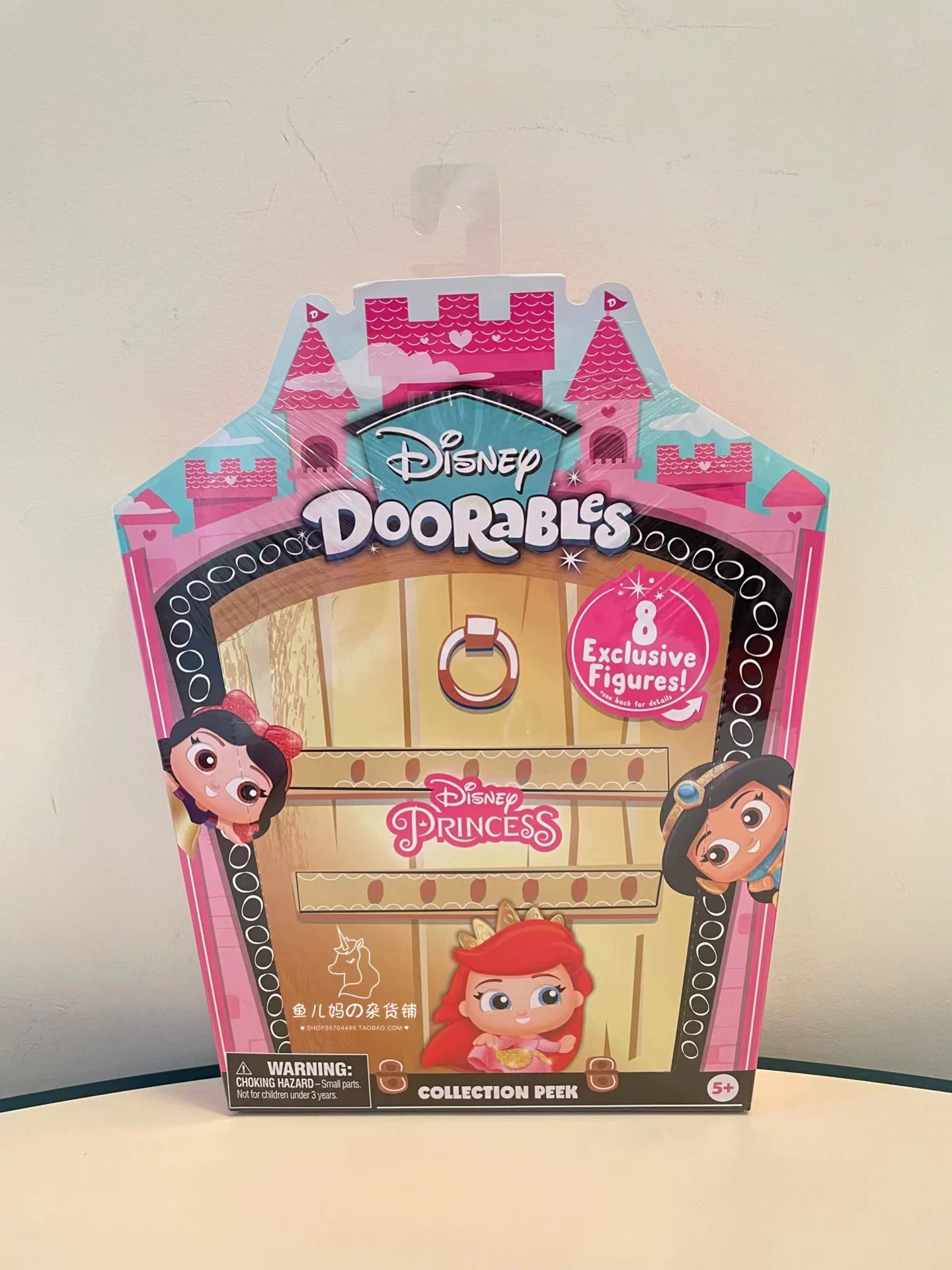[Qing] Американский DISNEY Doorables Five -Старший персонаж Диснея открывающий дверь сложенный дом скрытая коробка игрушка