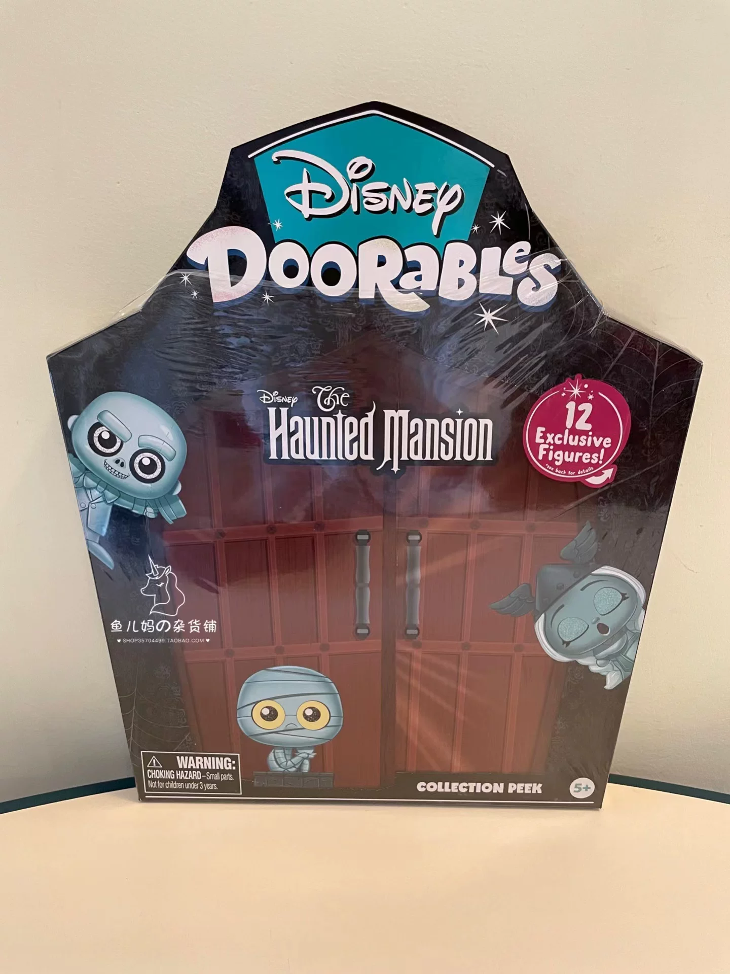 [Qing] Американский DISNEY Doorables Five -Старший персонаж Диснея открывающий дверь сложенный дом скрытая коробка игрушка