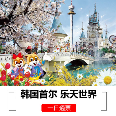 Lotte World One Day Pass in Seoul, South Korea Amusement Park Attraction Tickets