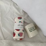 Клубника, коралловое мягкое маленькое милое полотенце для домашнего использования для умывания, хорошо впитывает воду