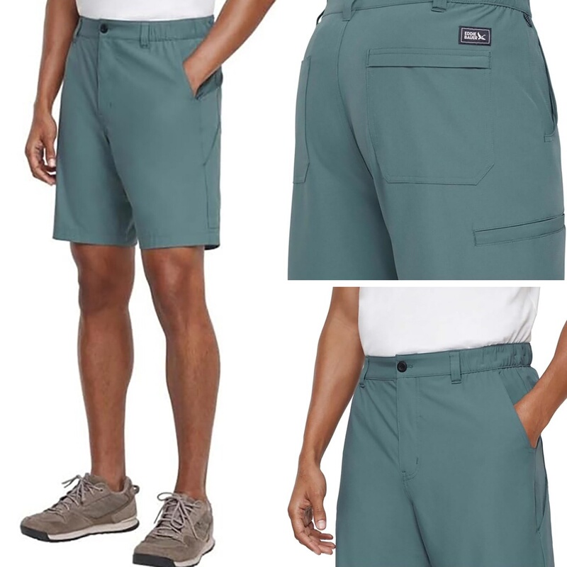 Eddiebauer Outdoor Stretch Work Shorts for Men Upf30 Uv Protection Multi-Pocket Functional Five-Point Shorts for Men Eddiebauer Outdoor Stretch Work Shorts for Men Upf30 Uv Protection Multi-Pocket Functional Five-Point Shorts for Men