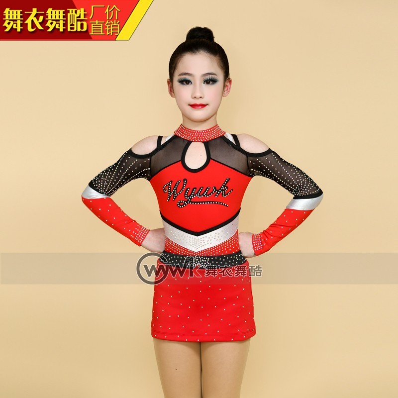 Dance clothes dance cool cheerleading girls performance costumes group cheerleading bodybuilding performance costumes competition suit customization