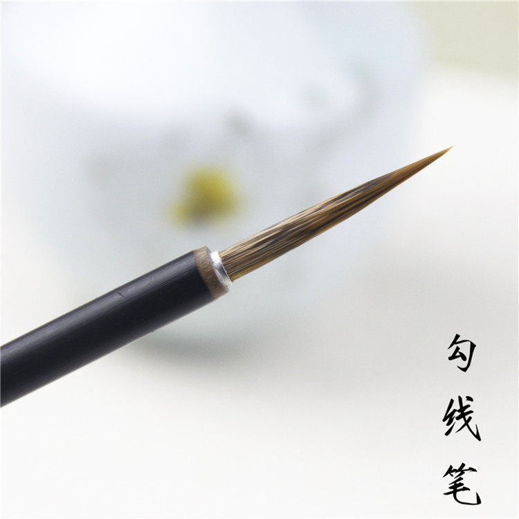 Riyun Hall work stroke small leaf gluten with small clothing and tattoos required to hook the watercolor painted brush white depicting the character flower bird