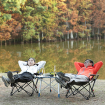 Outdoor camping folding chair portable lunchchair beach fishing casual chair Three-gear adjustment for sitting and lying